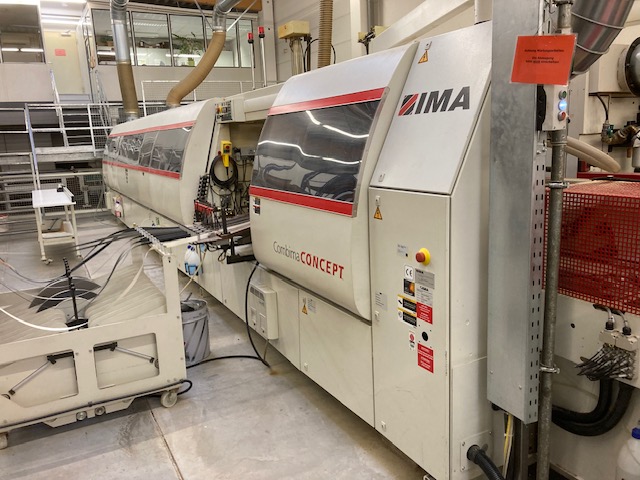 Doppelseitige Kantenanleimmaschine IMA Typ Combima/II/500/B/R3