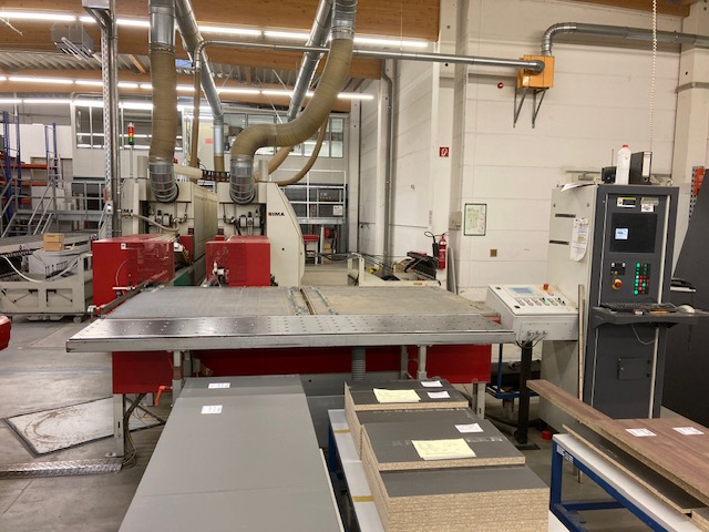 Doppelseitige Kantenanleimmaschine IMA Typ Combima/II/500/B/R3